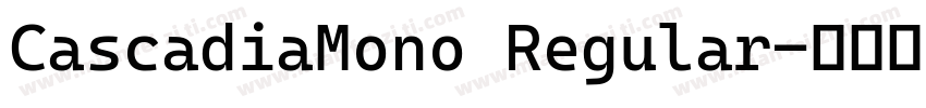 CascadiaMono Regular字体转换